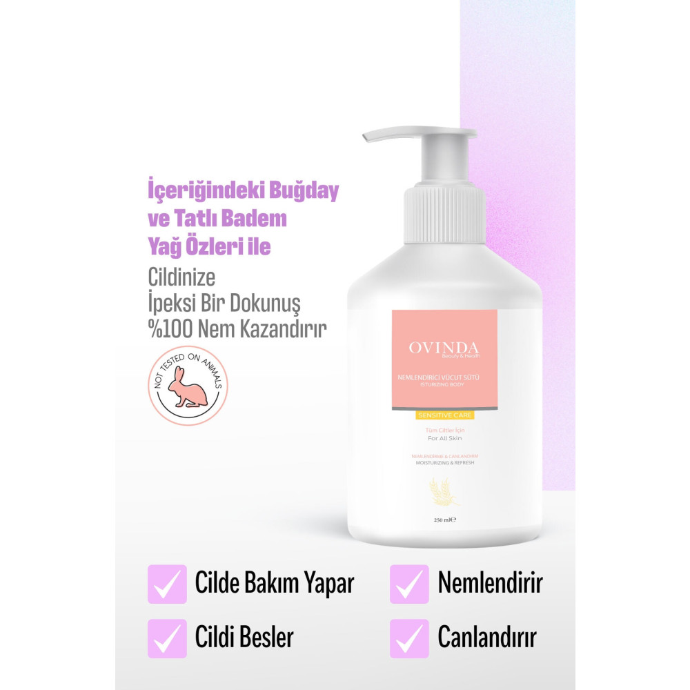 Ovinda Vücut Sütü Nemlendirici & Canlandırıcı 250 ml Tüm Ciltler Için Vücut Losyonu ve Nemlendiricileri Fiyatı