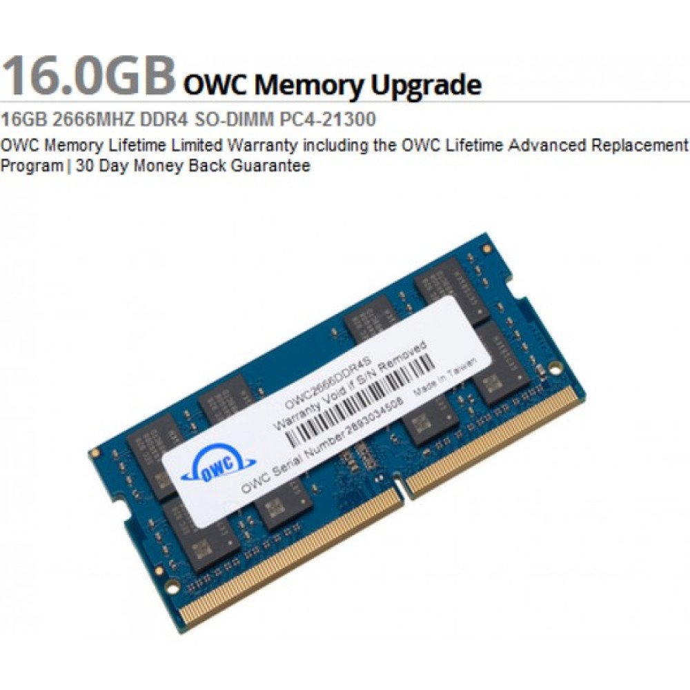 Owc 16 GB 2666MHZ Ddr4 So-Dımm PC4-21300 Ram RAM Bellekler Fiyatı