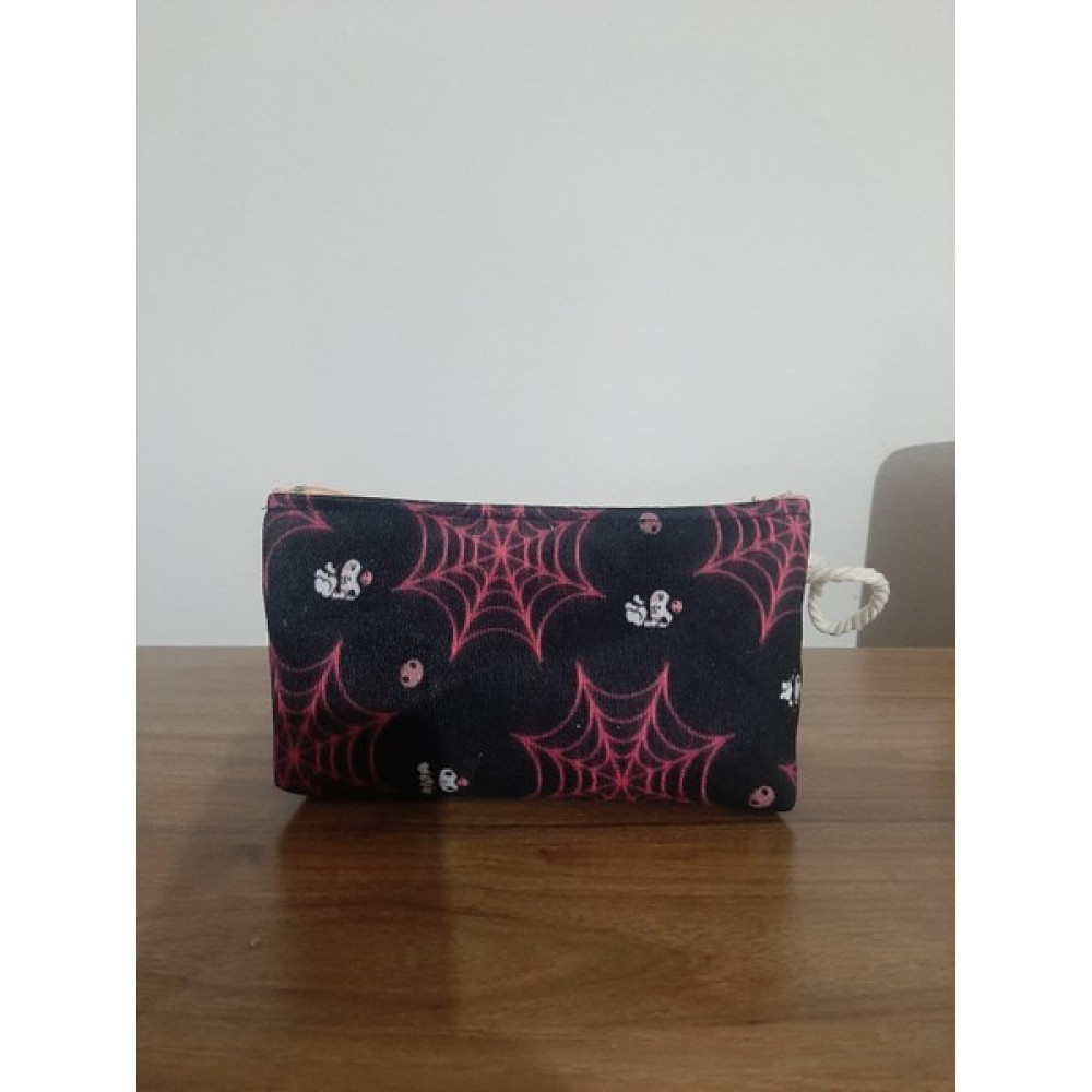 Owl Bag Kuromi Örümcek Ağı Desenli Tasarım Kalemlik - Makyaj Çantası Kalemlik (Kalem Kutusu) Fiyatı
