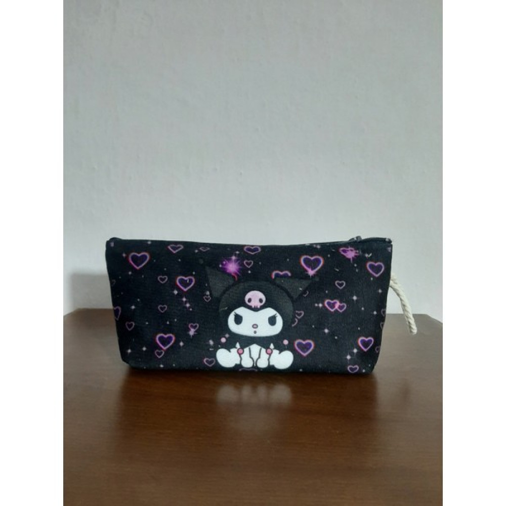 Owl Bag Kuromi Uçuşan Kalpler Desenli Tasarım Kalemlik - Makyaj Çantası Kalemlik (Kalem Kutusu) Fiyatı