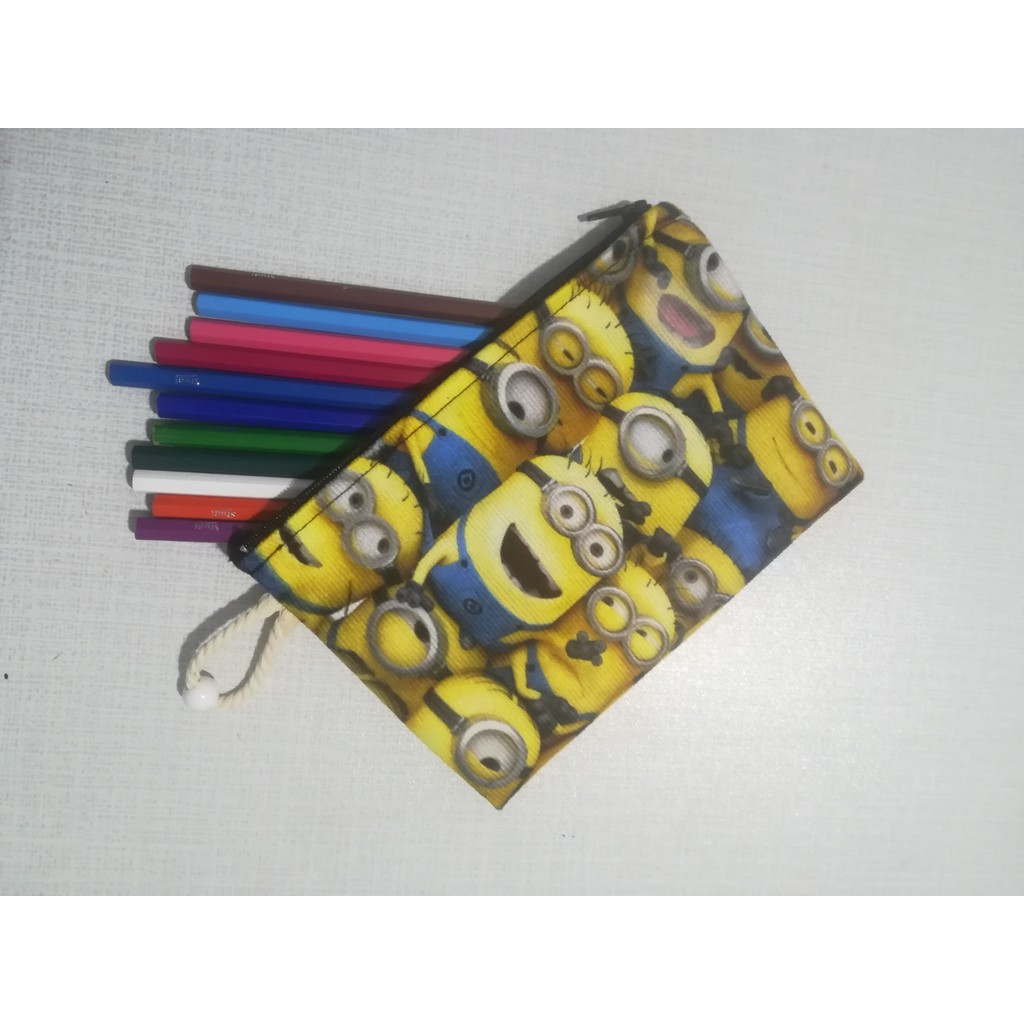 Owl Bag Minions Desenli Tasarım Bez Kalemlik-Cüzdan Kalem & Yazı Gereçleri Fiyatı