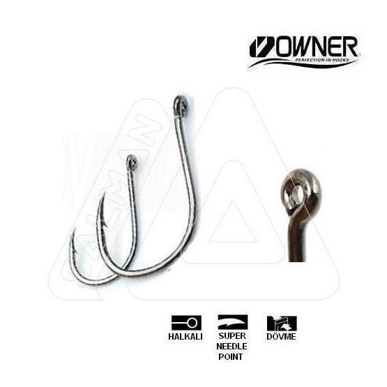 Owner 50355 Siyah Nikel Delikli Olta İğnesi