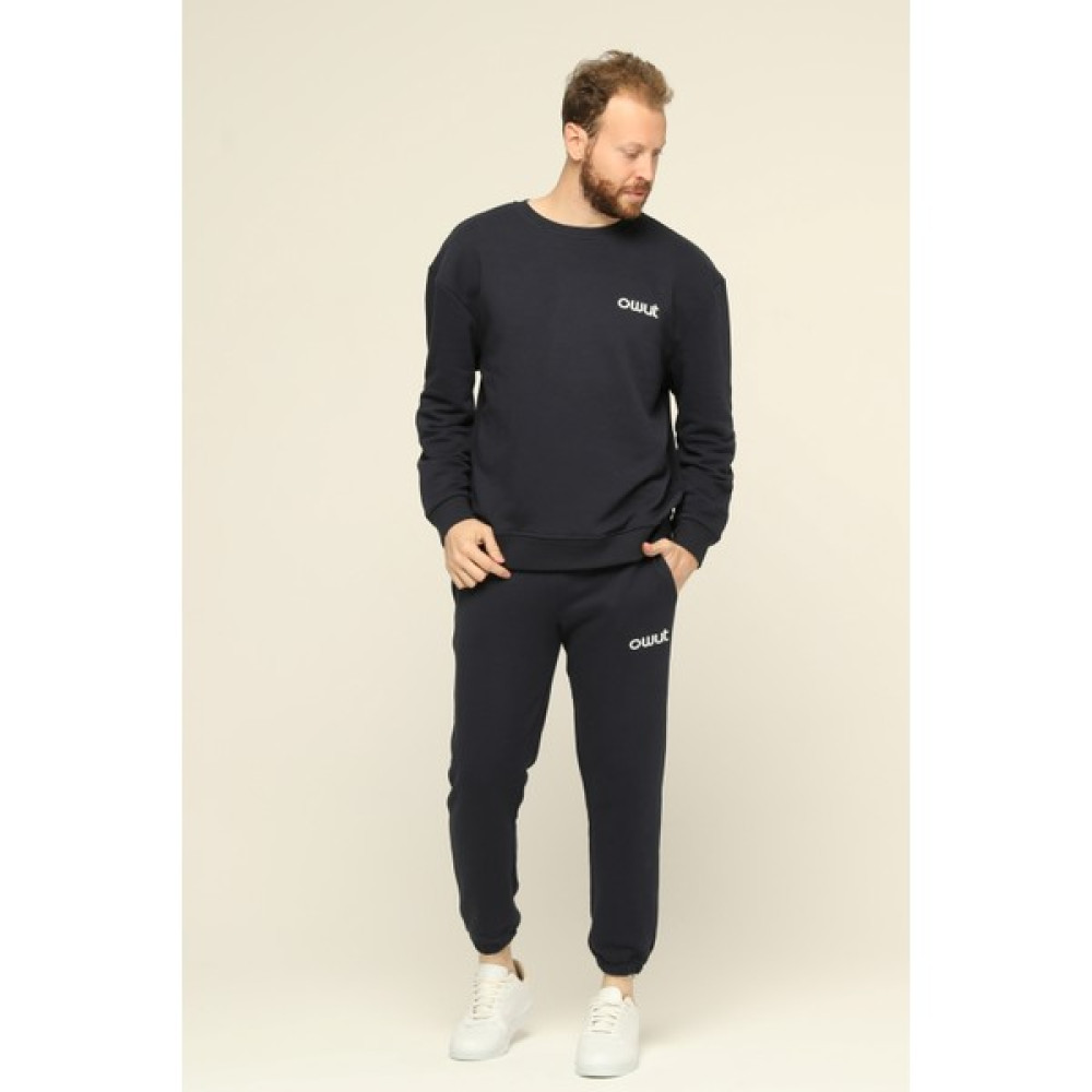 Owut Collection Erkek Düz Baskı Detaylı Basic Eşofman Takımı Erkek Eşofman Fiyatı