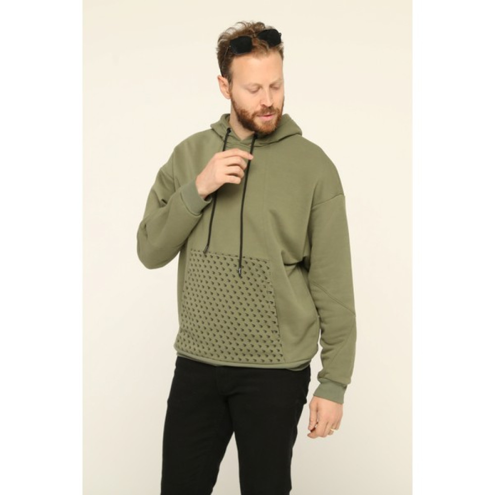 Owut Collection Erkek Kapşonlu Kanguru Cepli Baskılı Sweatshirt Erkek Eşofman Fiyatı