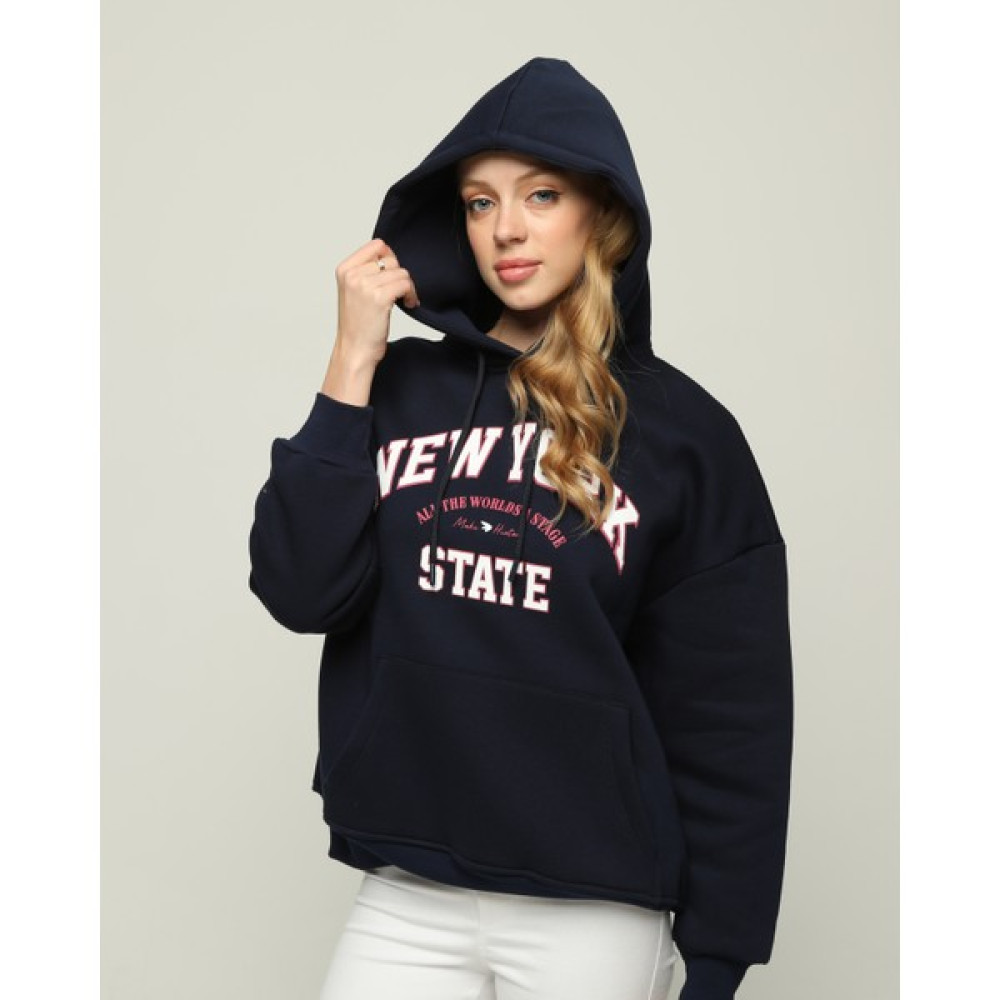 Owut Collection Kalın Polar Kapüşonlu Oversize/geniş Kalıp Örme Sweatshirt Erkek Sweatshirt Fiyatı