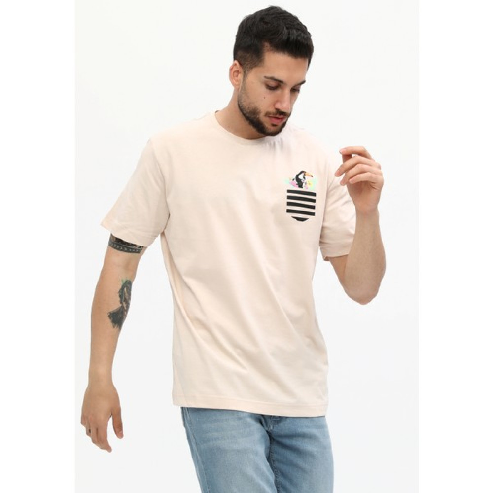Owut Collection Oversize Cep Baskılı Bisiklet Yaka Tişört Erkek T-shirt Fiyatı