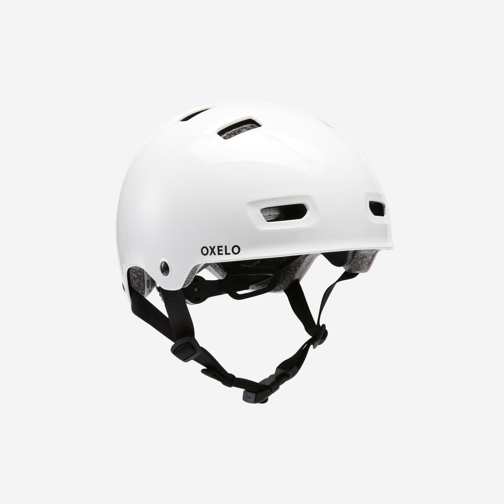 Oxelo Kask - Paten / Kaykay / Scooter - Beyaz - Mf500 Paten Kaykay Scooter Fiyatı