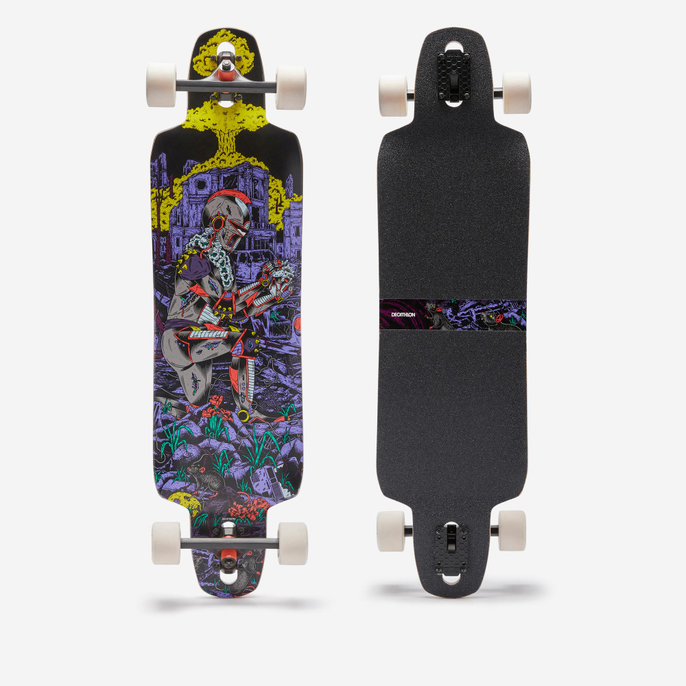 Oxelo Longboard - 94,5 Cm × 25 Cm - Free 500 Drop Cyber Paten Kaykay Scooter Fiyatı