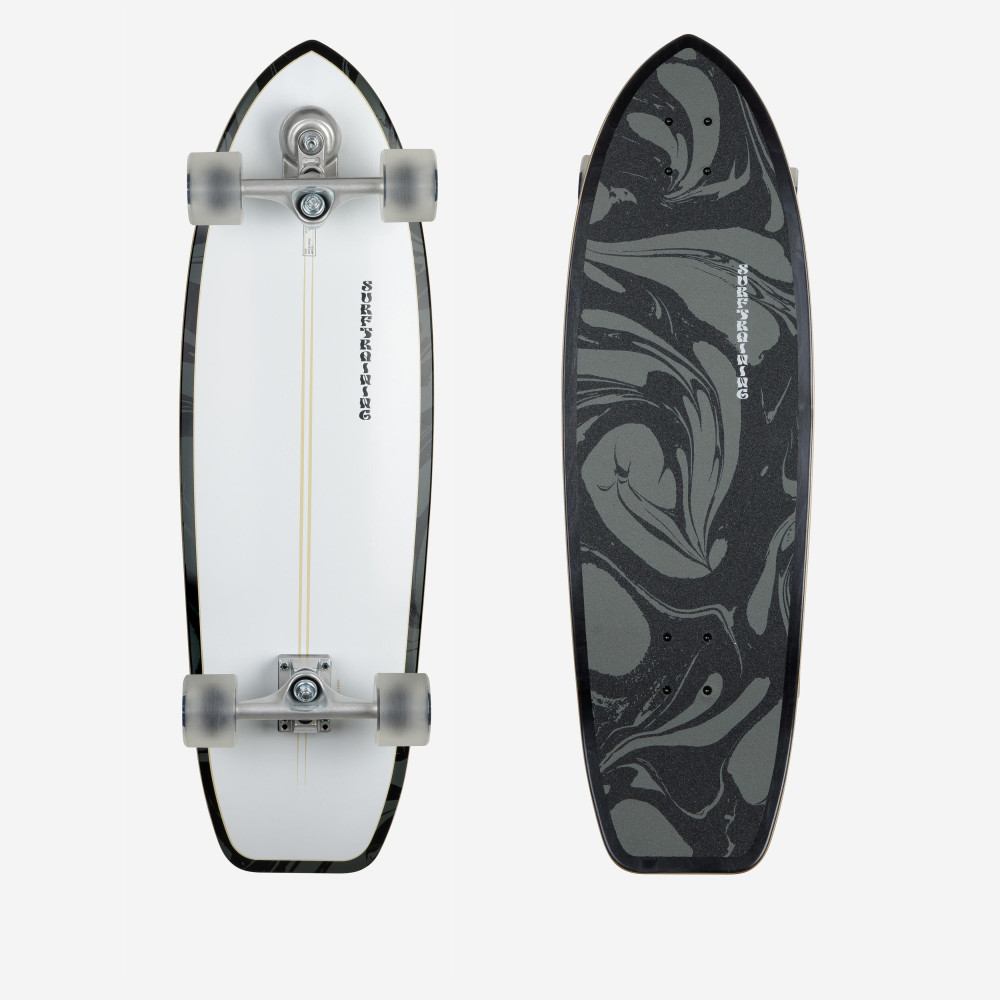 Oxelo Longboard Surfskate Surftraining - 34" - Beyaz Paten Kaykay Scooter Fiyatı