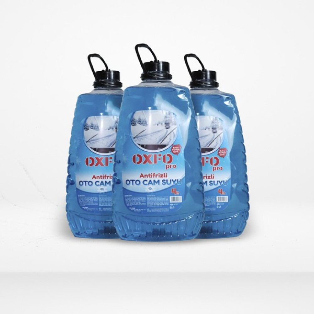 Oxfopro Antifirizli Parfümlü Oto Cam Suyu 4lt 3'lü Ekonomik Set Oto Kışlık Bakım Ürünleri Fiyatı