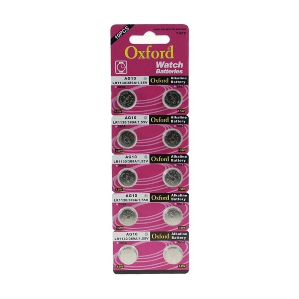 Oxford Ag10 Lr1130 389 Alkaline Düğme Pil 10 Adet Piller & Şarj Cihazları Fiyatı