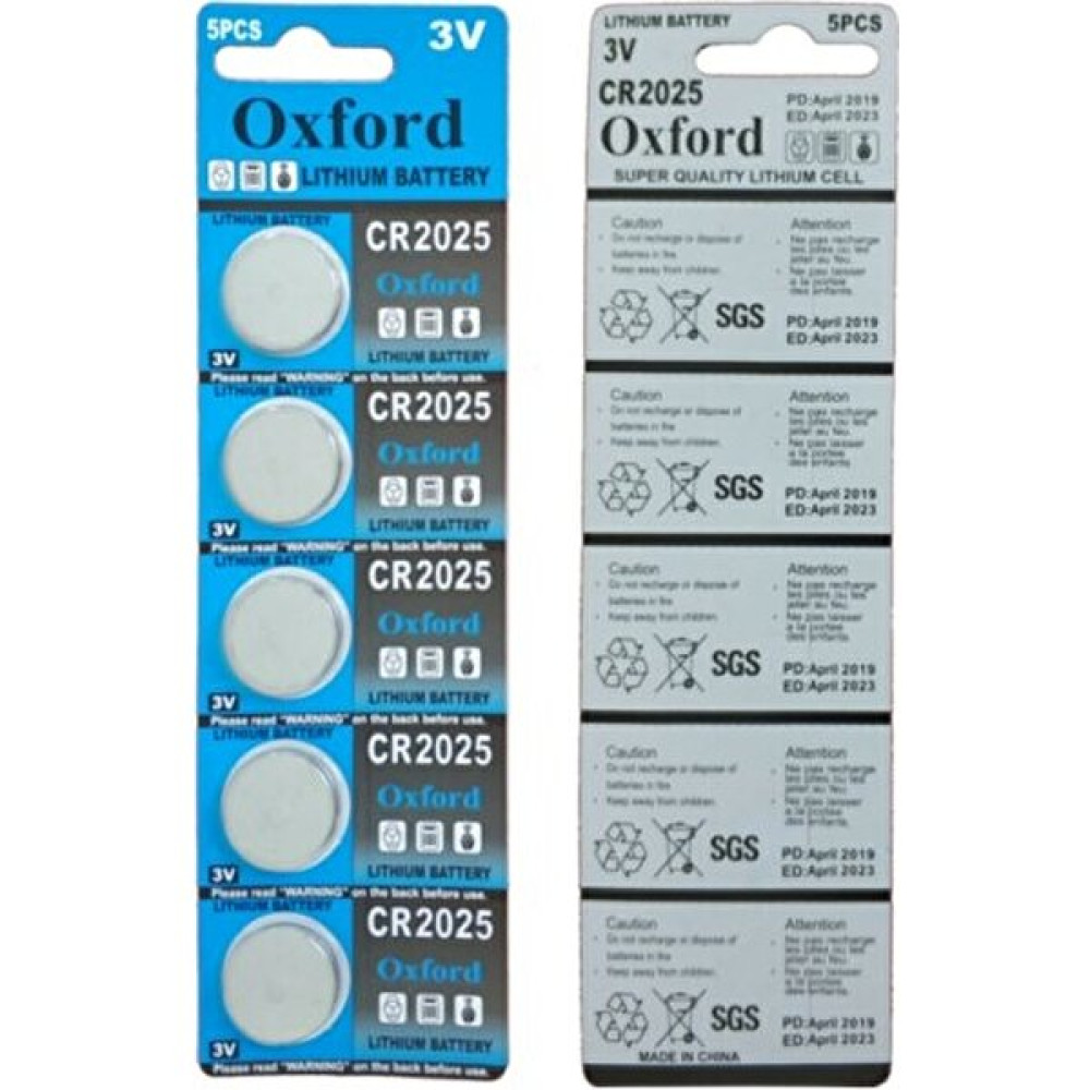 Oxford CR2032 3V Araç Kumanda ve Baskül Pili 5'li Piller & Şarj Cihazları Fiyatı
