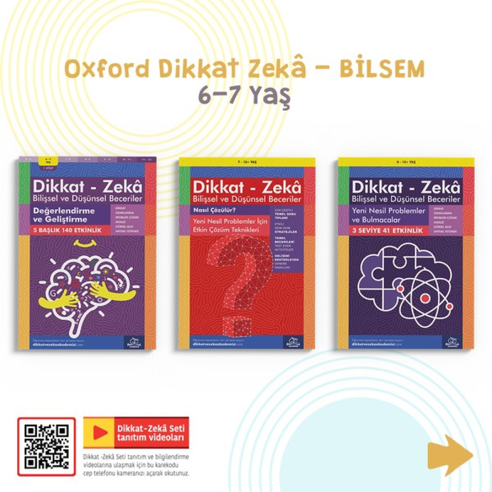 Oxford Dikkat Zeka - Bilsem (6-7 Yaş) Değerlendirme ve Geliştirme (6 - 7 Yaş) - Bilişsel ve Düşünsel Beceriler Okul Öncesi Eğitici & Öğretici Kitaplar Fiyatı
