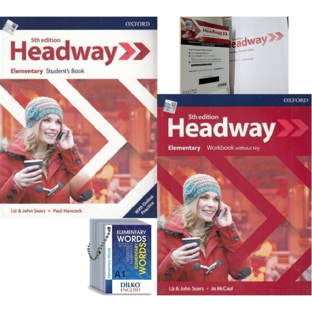 Oxford University Press Headway 5th Edition Elementary Kodlu Set & Pre-Intermediate Words (Kelime Kartı A2) Yabancı Dil Öğretici Kitaplar ve Eğitim Setleri Fiyatı