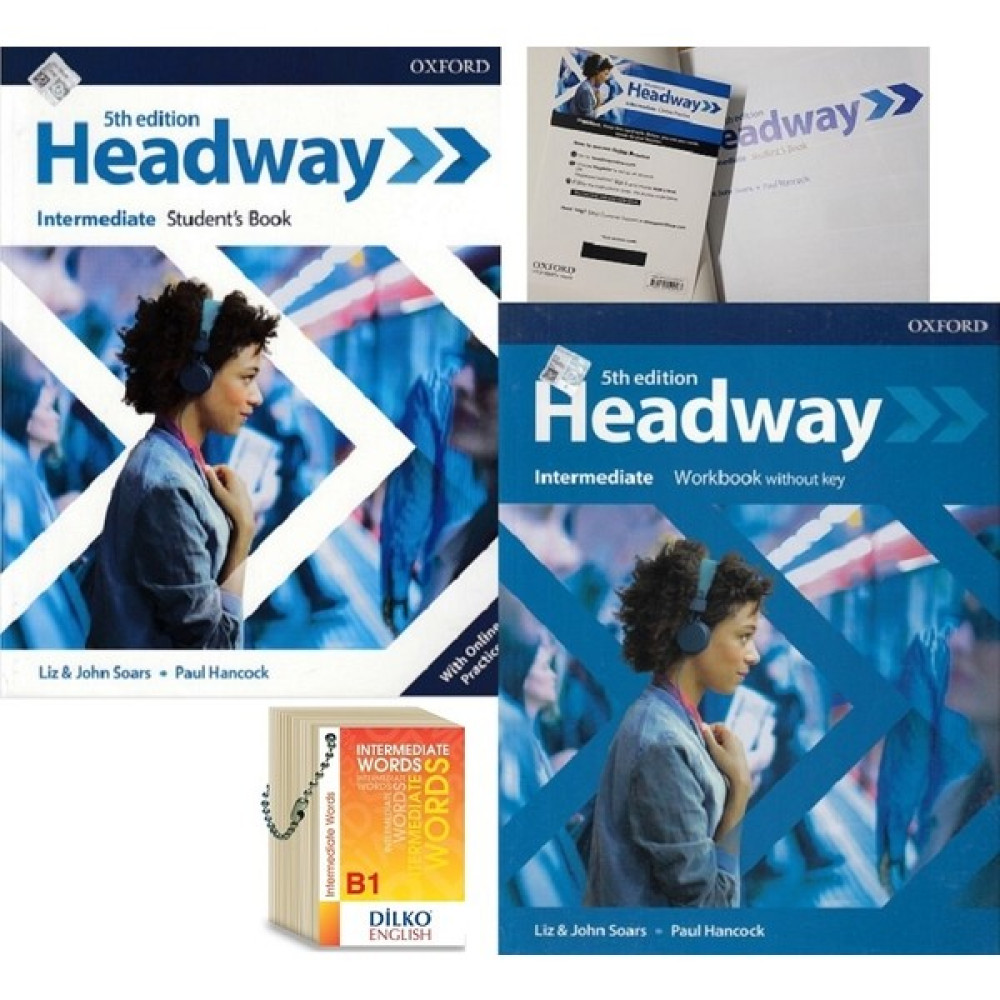 Oxford University Press Headway 5th Edition Intermediate Kodlu Set & Intermediate Words (Kelime Kartı B1) Yabancı Dil Öğretici Kitaplar ve Eğitim Setleri Fiyatı