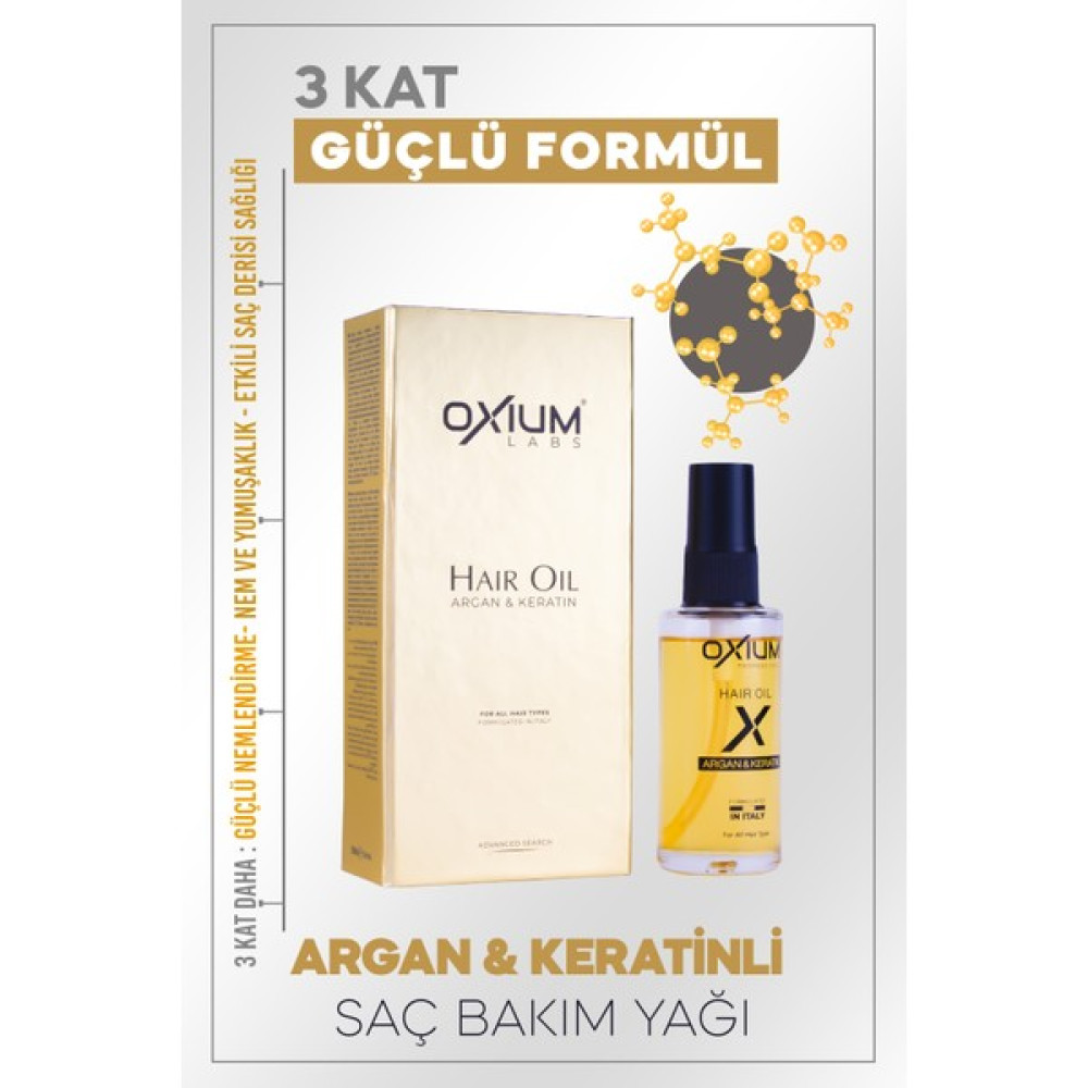 Oxium 3 Kat Daha Etkili Argan & Keratin Saç Serum Şampuan ve Saç Kremi Fiyatı