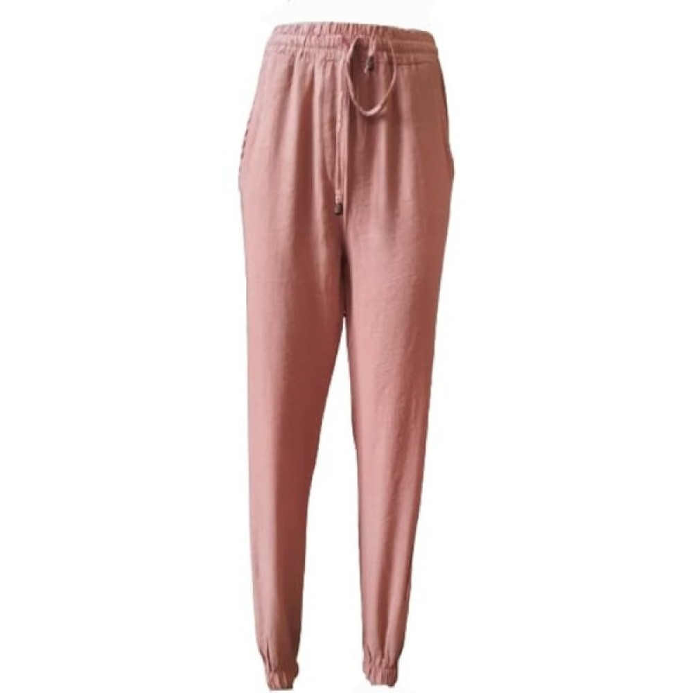 Oxp 0259 Kadın Hamur Keten Lastikli Pantolon - Vizon - Xl Erkek Pantolon Fiyatı