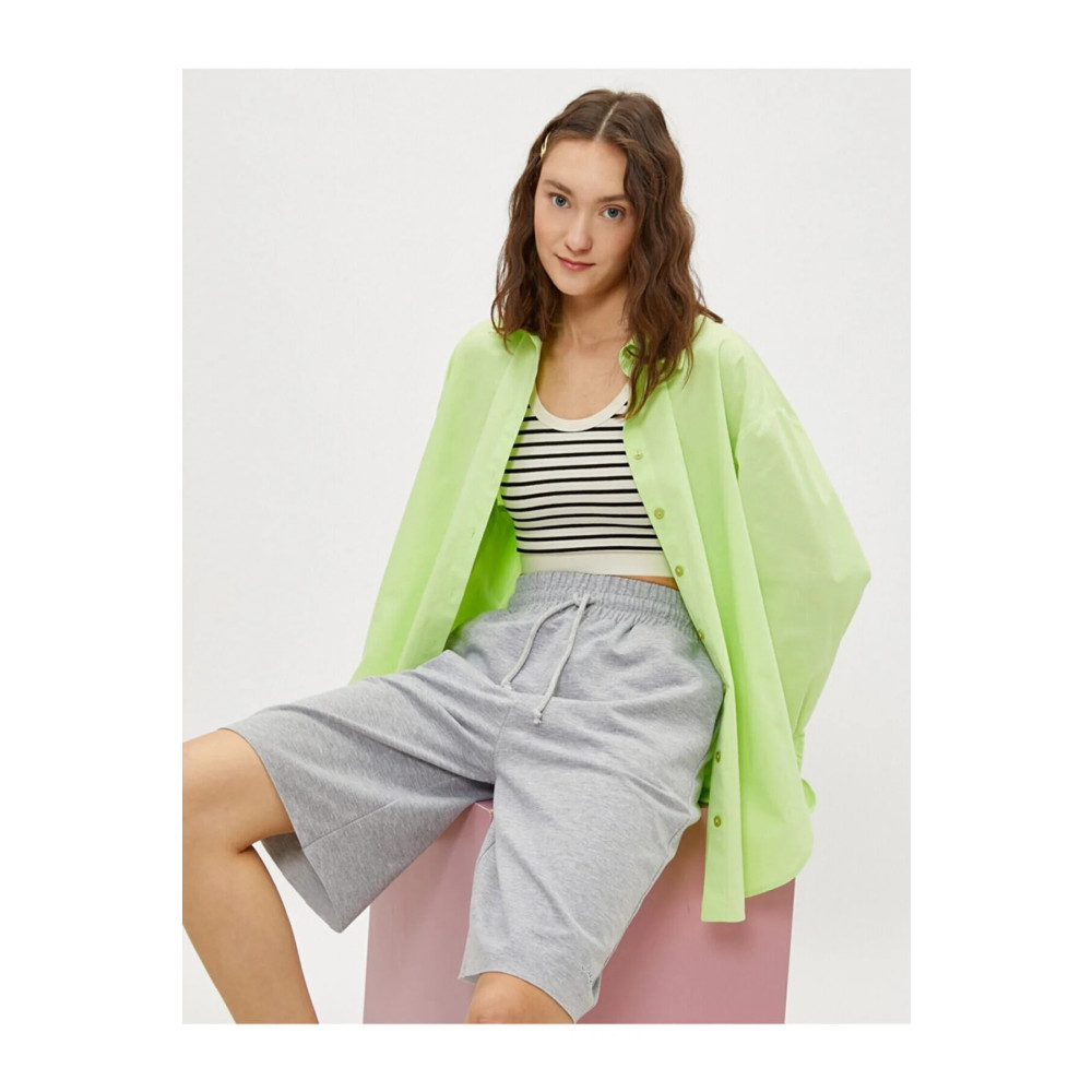 OXVİN Comfort Label Bağcıklı Oversize Uzun Unisex Bermuda Şort XL Beden Erkek Şort Fiyatı