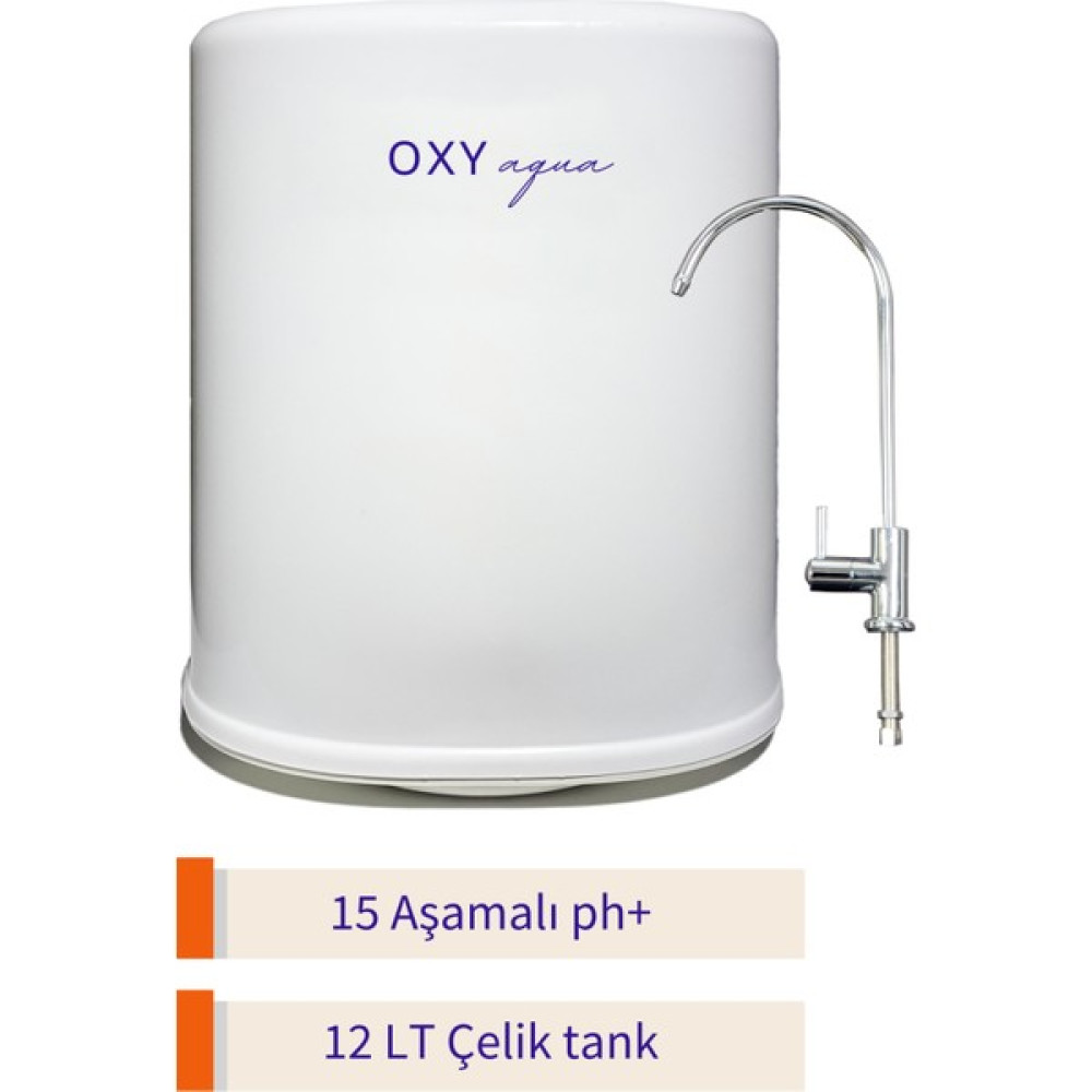 Oxy Aqua 15 Aşamalı 12 Litre Çelik Tanklı Su Arıtma Cihazı 12FT-W-PMP Bahçe Makinesi Fiyatı