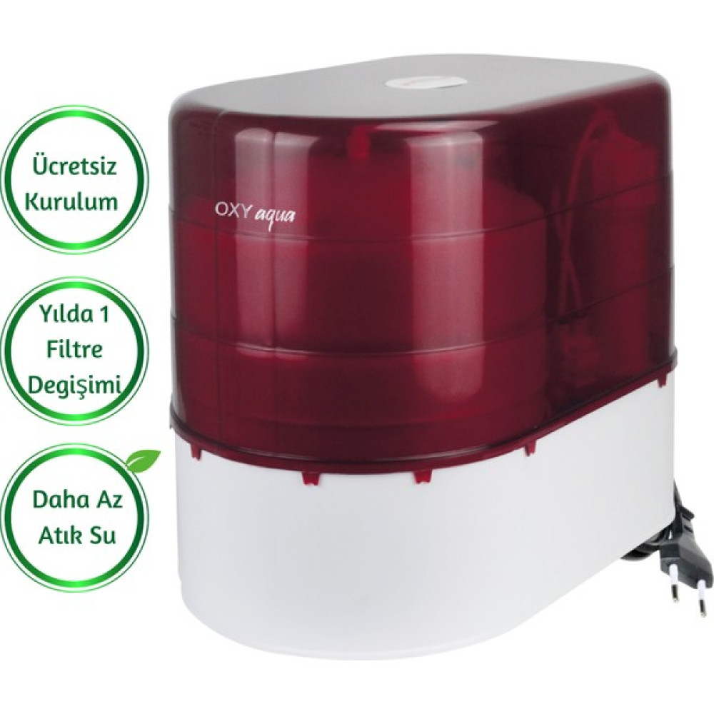 Oxy Aqua AquaGEN WATER 14 Aşamalı 12 Litre Çelik Tanklı Pompalı Premium Plus Su Arıtma Cihazı Bahçe Makinesi Fiyatı