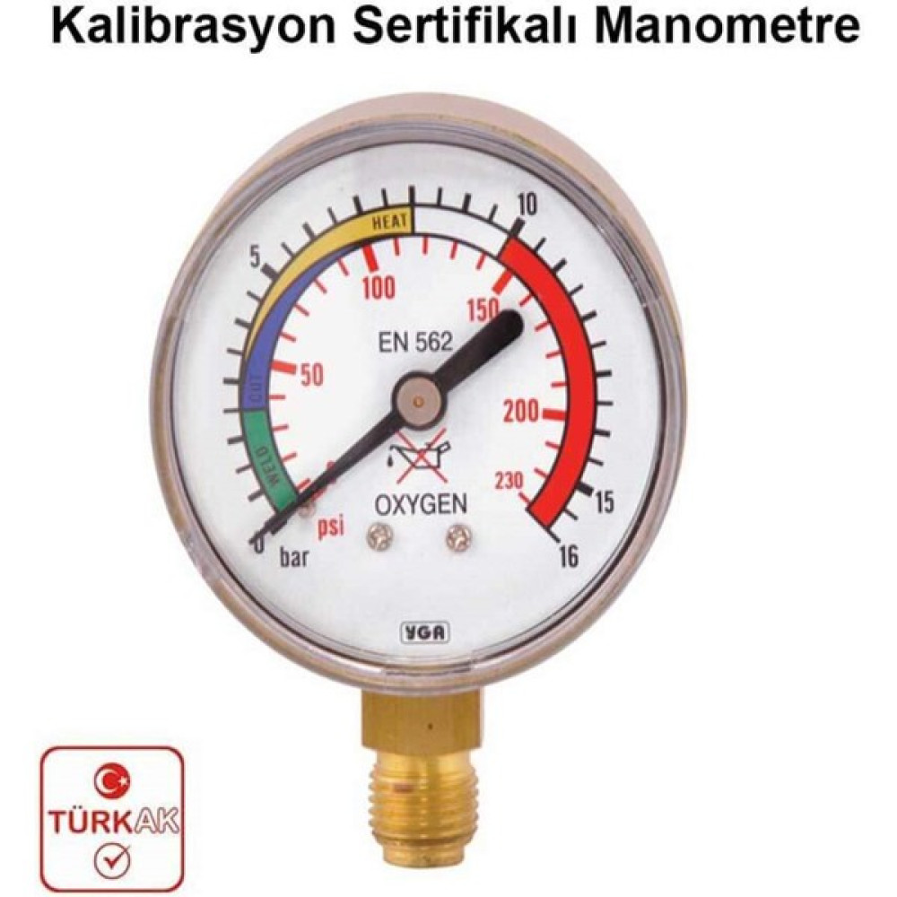 Oxygen Kalibrasyon Sertifikalı Manometre Diğer Test ve Ölçüm Cihazları Fiyatı
