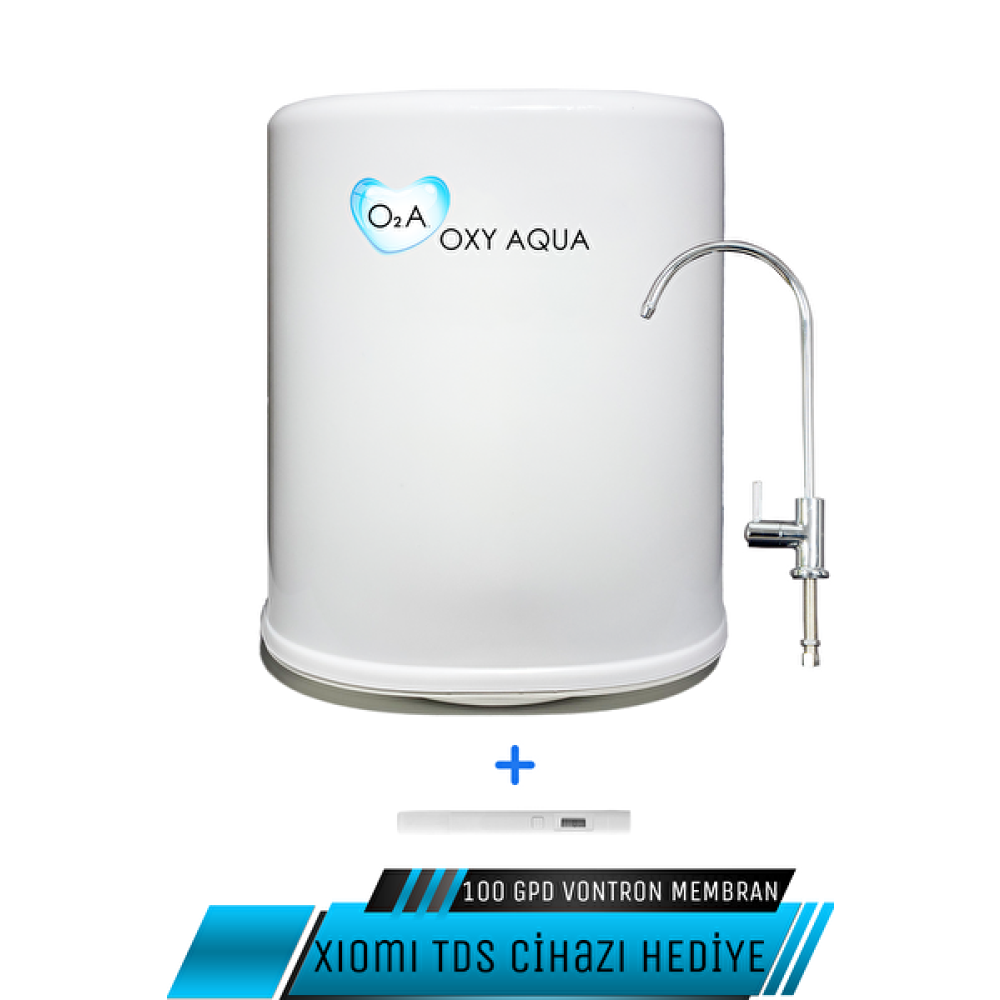 Oxygen Water Ph++ Alkali 100 GPD Vontron Membranlı Premium Su Arıtma Cihazı Su Arıtma Cihazı Fiyatı