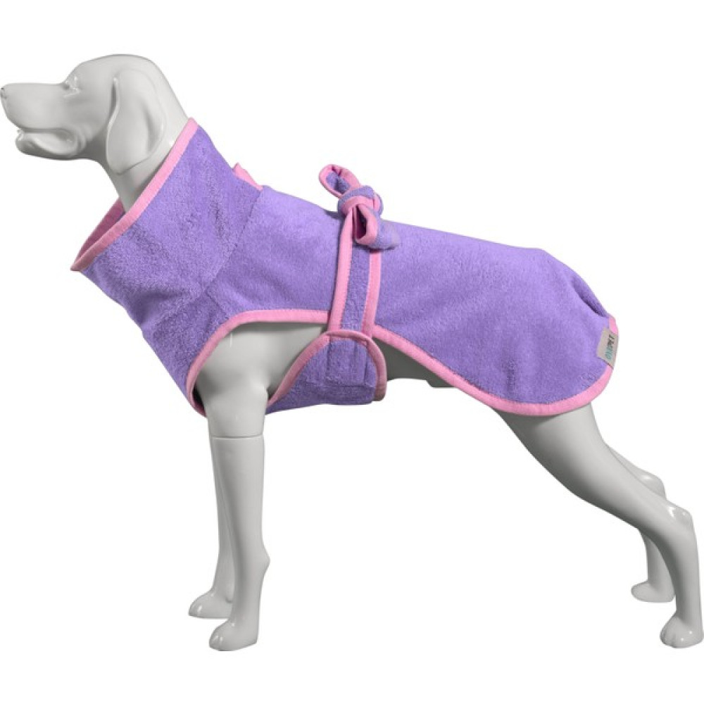Oya Pet Bambu Köpek Bornozu - Lila - M Evcil Hayvan Ürünleri Fiyatı