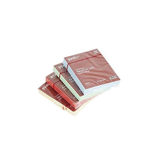 Oyal 7x9 cm 25'li 80 gr Yeşil Renkli Davetiye Kartı