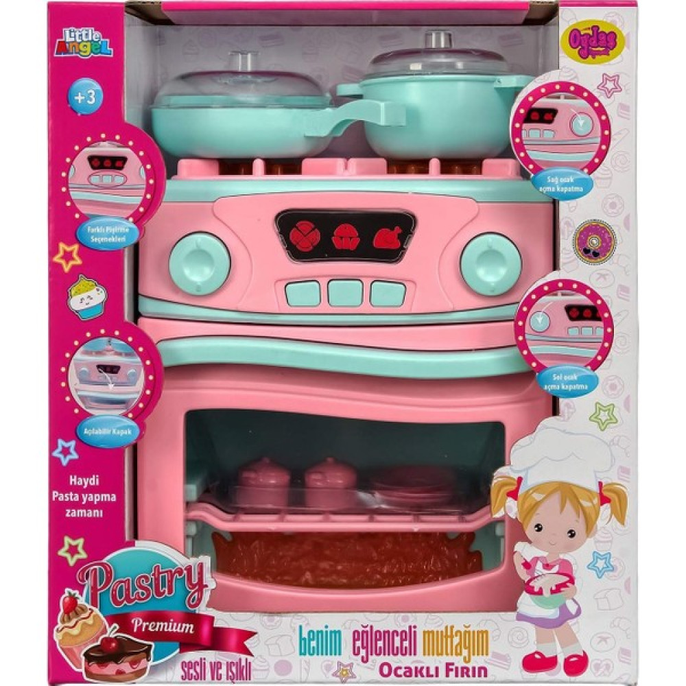Oydaş Oyuncak Pilli Ocaklı Fırın Set Pembe Oyuncak Fiyatı