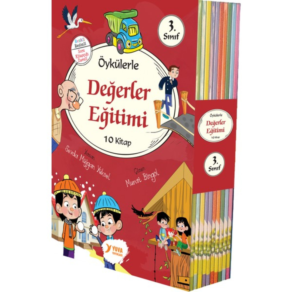 Öykülerle Değerler Eğitimi 3.sınıf 10 Kitap - Ülkü Duysak (Ciltli) Çocuk Öykü Fiyatı