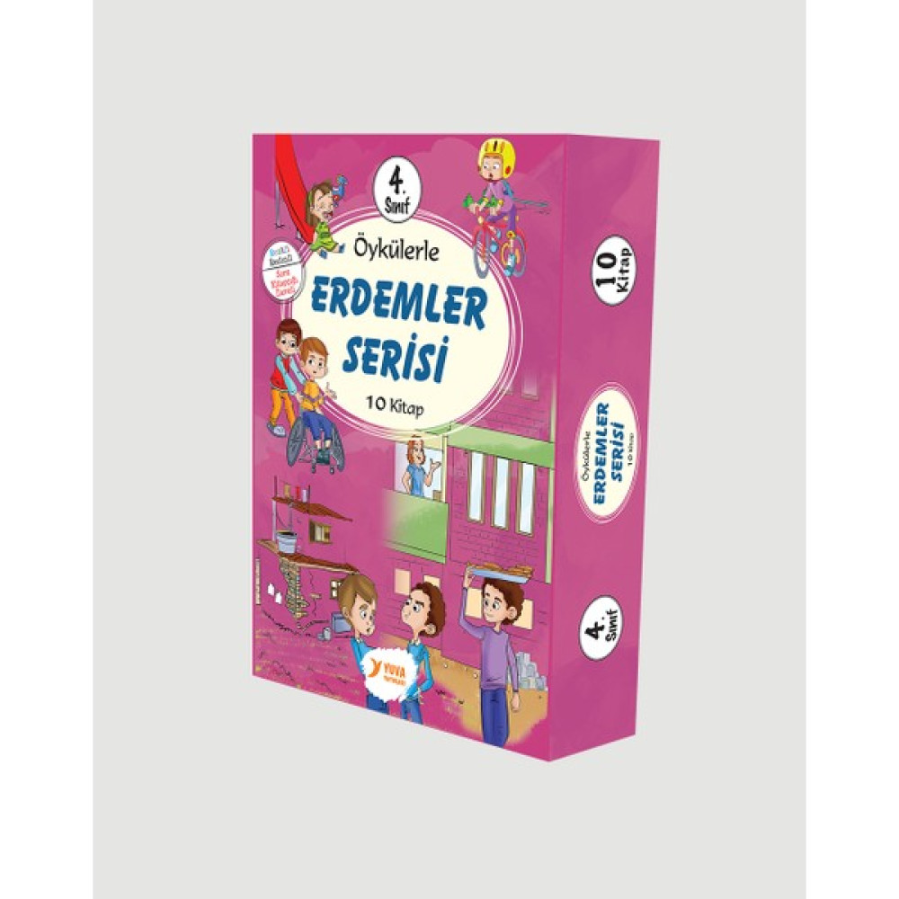 Öykülerle Erdemler Serisi 4.sınıf 10 Kitap - Ülkü Duysak (Ciltli) Çocuk Öykü Fiyatı