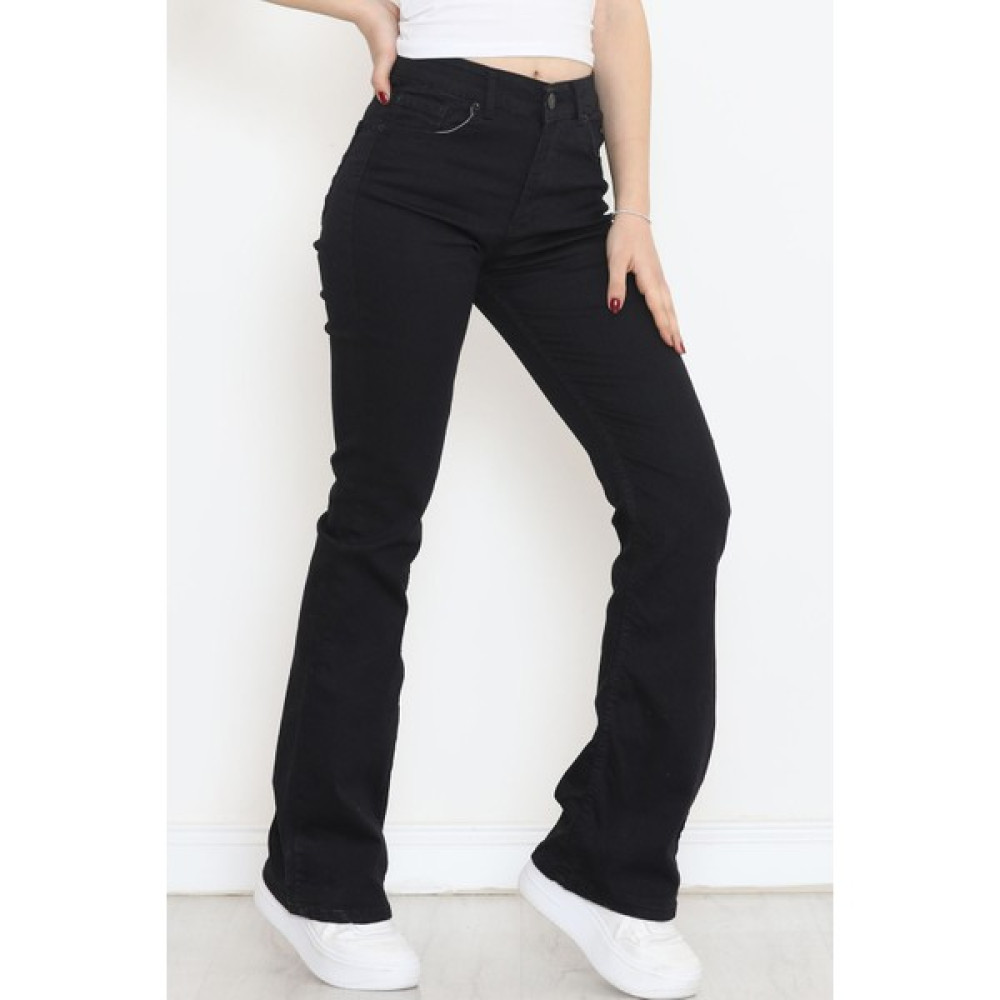 Öypiko Ispanyol Paça Kot Pantolon Siyah - 11614.1431. Bayan Jeans / Kot Pantolon Fiyatı