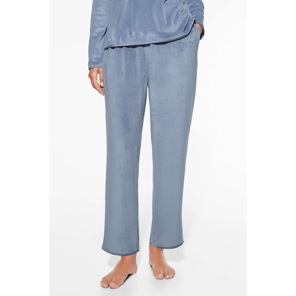 Oysho Saten kadife uzun pantolon XS Beden Kadın Pijama Fiyatı