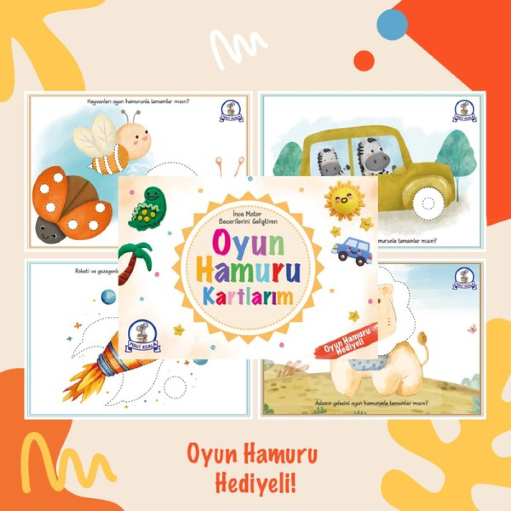 Oyun Hamuru Kartlarım(OYUN HAMURU HEDİYELİ) Okul Öncesi Eğitici & Öğretici Kitaplar Fiyatı