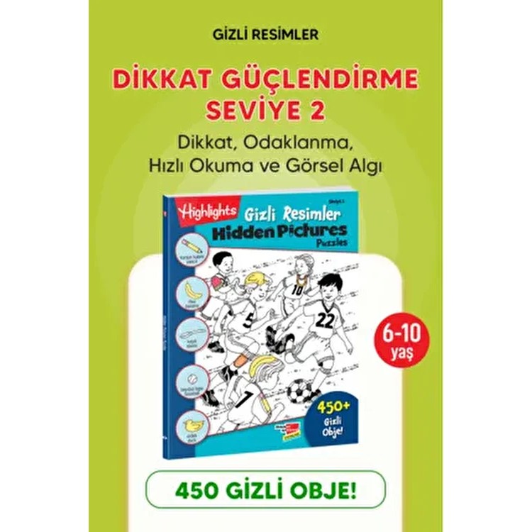Oyun Terapi Market Gizli Resimler Seviye 2 Dikkat Güçlendirme Kitabı 6-10 Yaş Oyun Seti Fiyatı