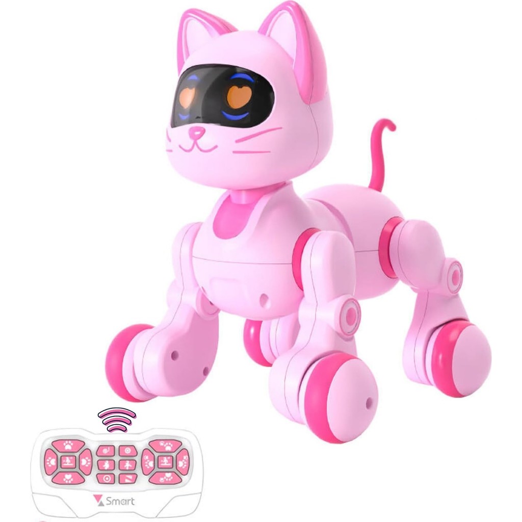 Oyuncak 30 Fonksiyonlu Uzaktan Kumandalı Şarjlı Sesli Işıklı Dokunma Algılama Programlama Robot Kedi ve Köpek (Kedi) TV Aksesuarları Fiyatı