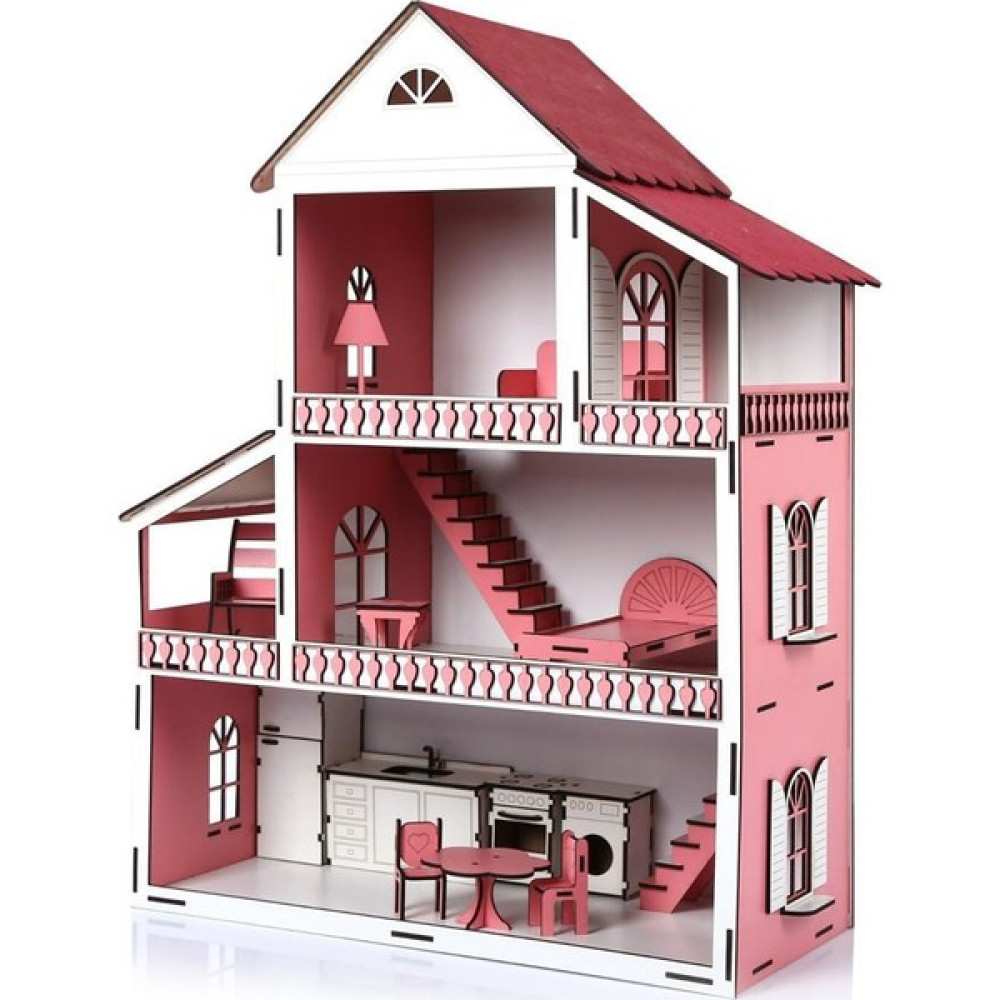 Oyuncak Gidiyor Ahşap Oyun Evi Bebek Oyun Evi Oyun Evi 3 Katlı Ev Eşyalı Büyük Boy Bebek Oyuncakları Fiyatı
