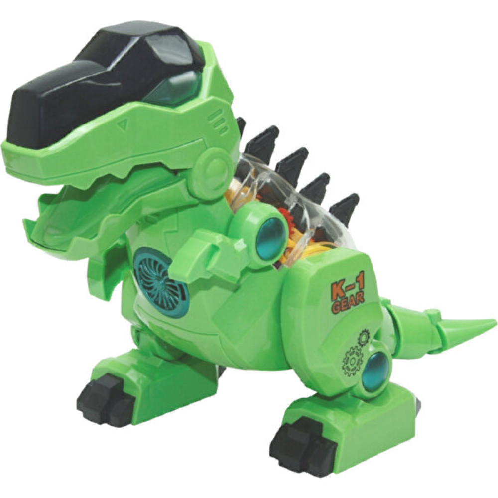 Oyuncak Işıklı Müzikli ve Hareketli Gerçekçi Çarklı Şeffaf Içi Gözüken Robot Dinozor - Yeşil Eğitici Oyuncak Fiyatı