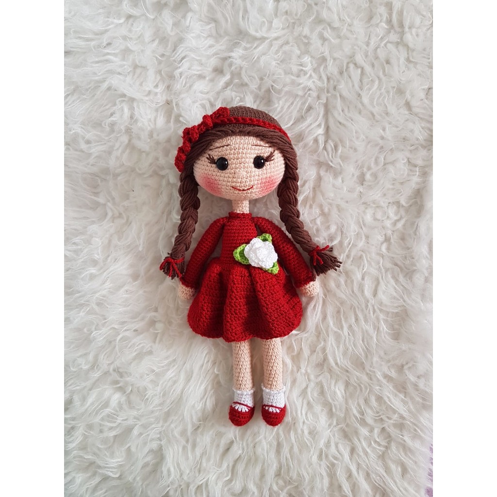 Oyuncak Park Balkız Amigurumi Organik Oyuncak - Renkli Anne Bebek Oyuncak Fiyatı