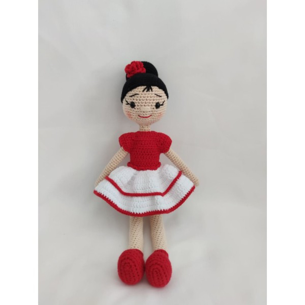 Oyuncak Park Bayan Gül Bebek Amigurumi Organik Oyuncak - Renkli Bebek Oyuncakları Fiyatı