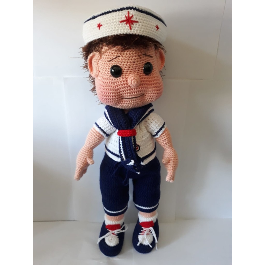 Oyuncak Park Denizci Bebek Amigurumi Organik Oyuncak - Renkli Anne Bebek Oyuncak Fiyatı