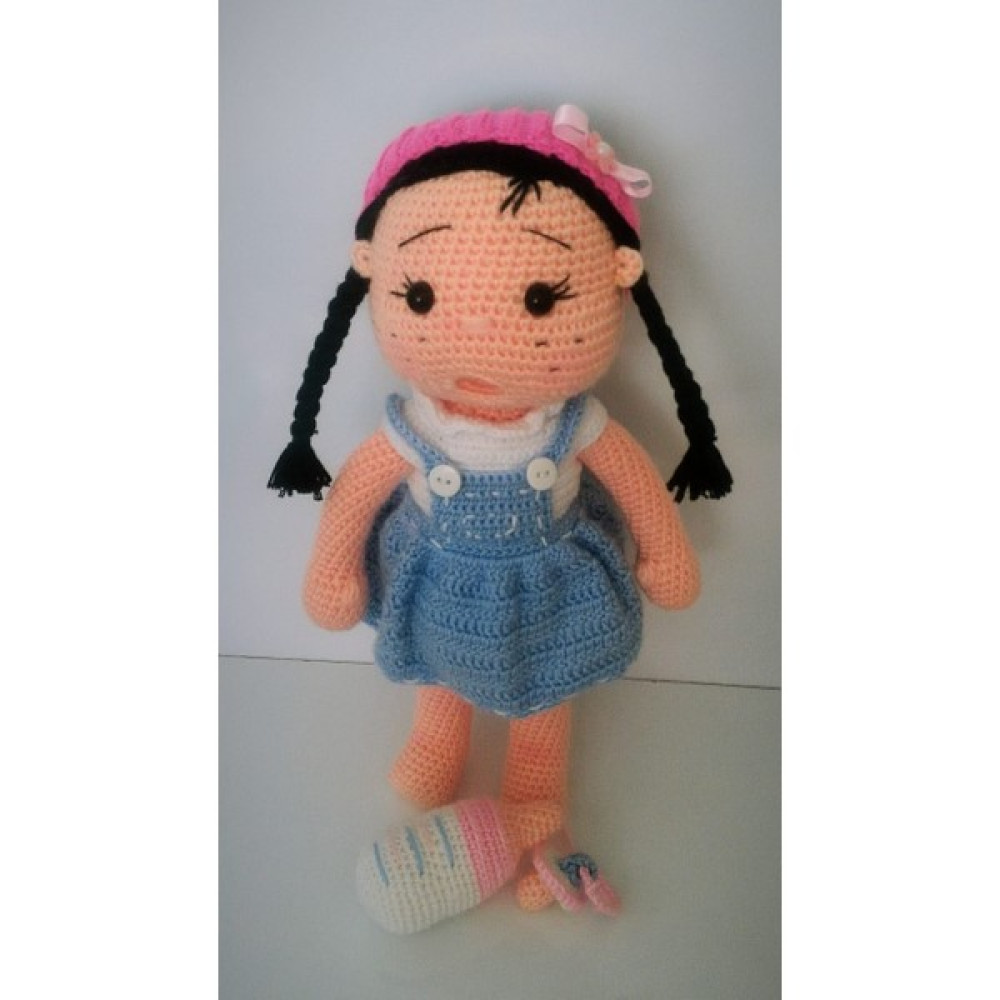 Oyuncak Park Emzikli ve Biberonlu Bebek Amigurumi Organik Oyuncak - Renkli Bebek Oyuncakları Fiyatı