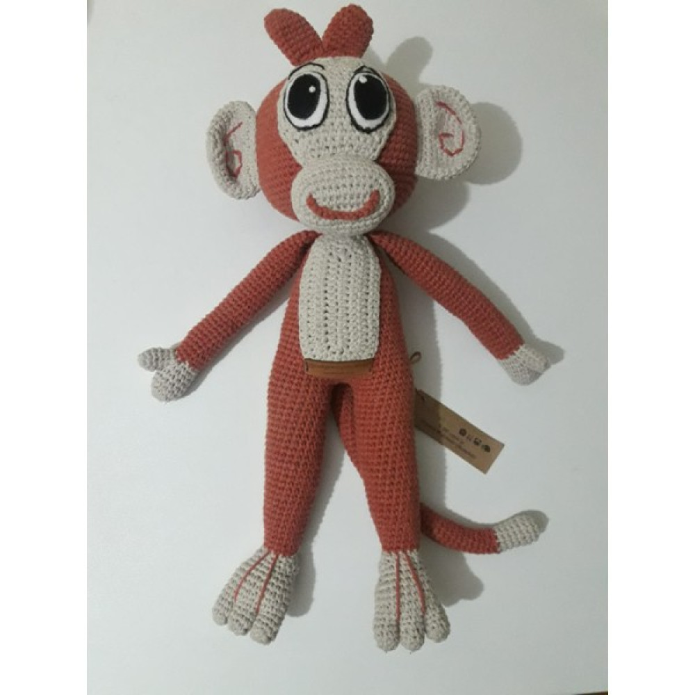 Oyuncak Park Kukuli Maymun Amigurumi Oyuncak - Renkli Peluş Oyuncaklar Fiyatı