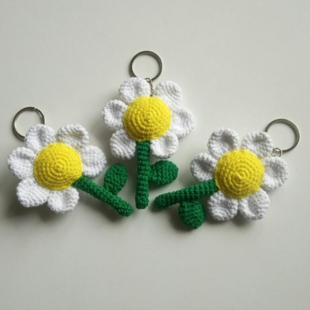 Oyuncak Park Maskot Papatya Amigurumi Anahtarlık Oyuncak - Renkli Peluş Oyuncaklar Fiyatı