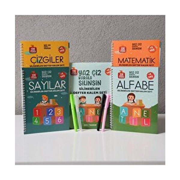 Oyuncak Store Öğrenciler İçin Yazma Öğreniyorum Defter Seti 4 Parça A5 Renkli ve Eğlenceli - Altın Anne Bebek Oyuncak Fiyatı