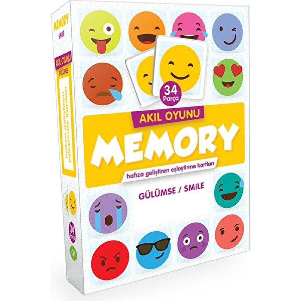 Oyuncakmatik Memory Smile Hafıza Kartları Eğitici Set - Renkli Eğitici Oyuncak Fiyatı