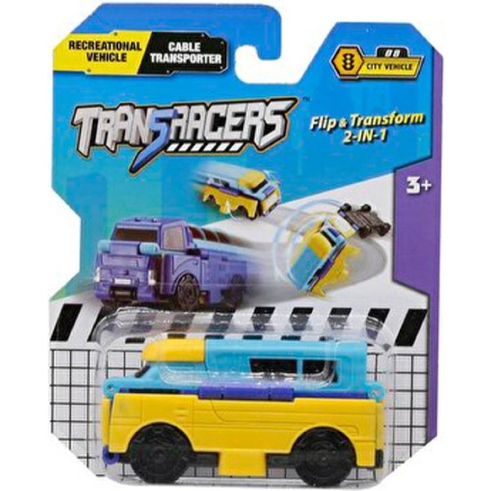 Oyuncakmatik Transracers Dönüşen Araçlar - Karavan - Renkli Oyuncak Araç Fiyatı