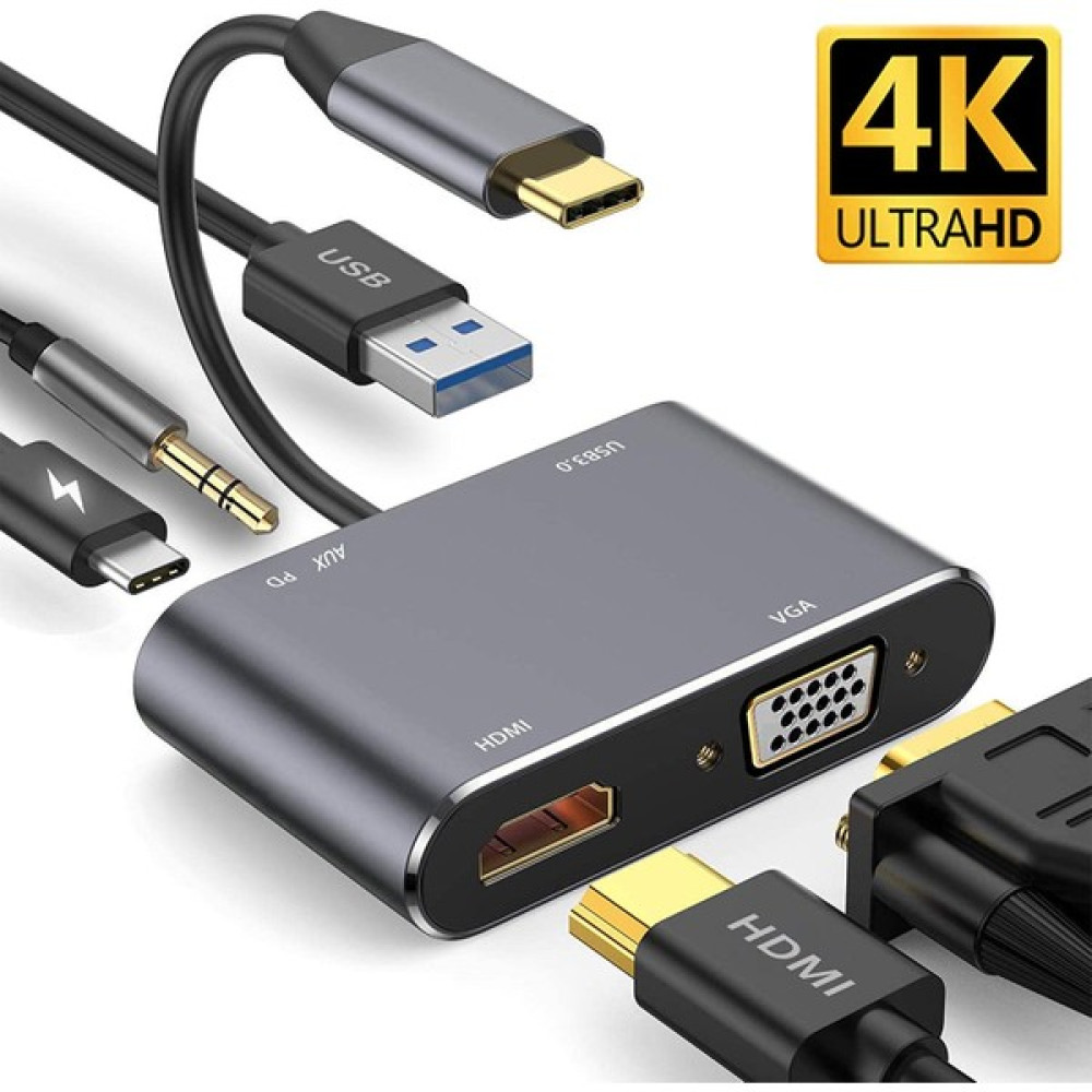 Oyuncu-Website 5in1 Type-C USB 3.1 HDMI Çevirici Dönüştürücü Hub. 4K UHD Fullhd Oto Boyaları Fiyatı