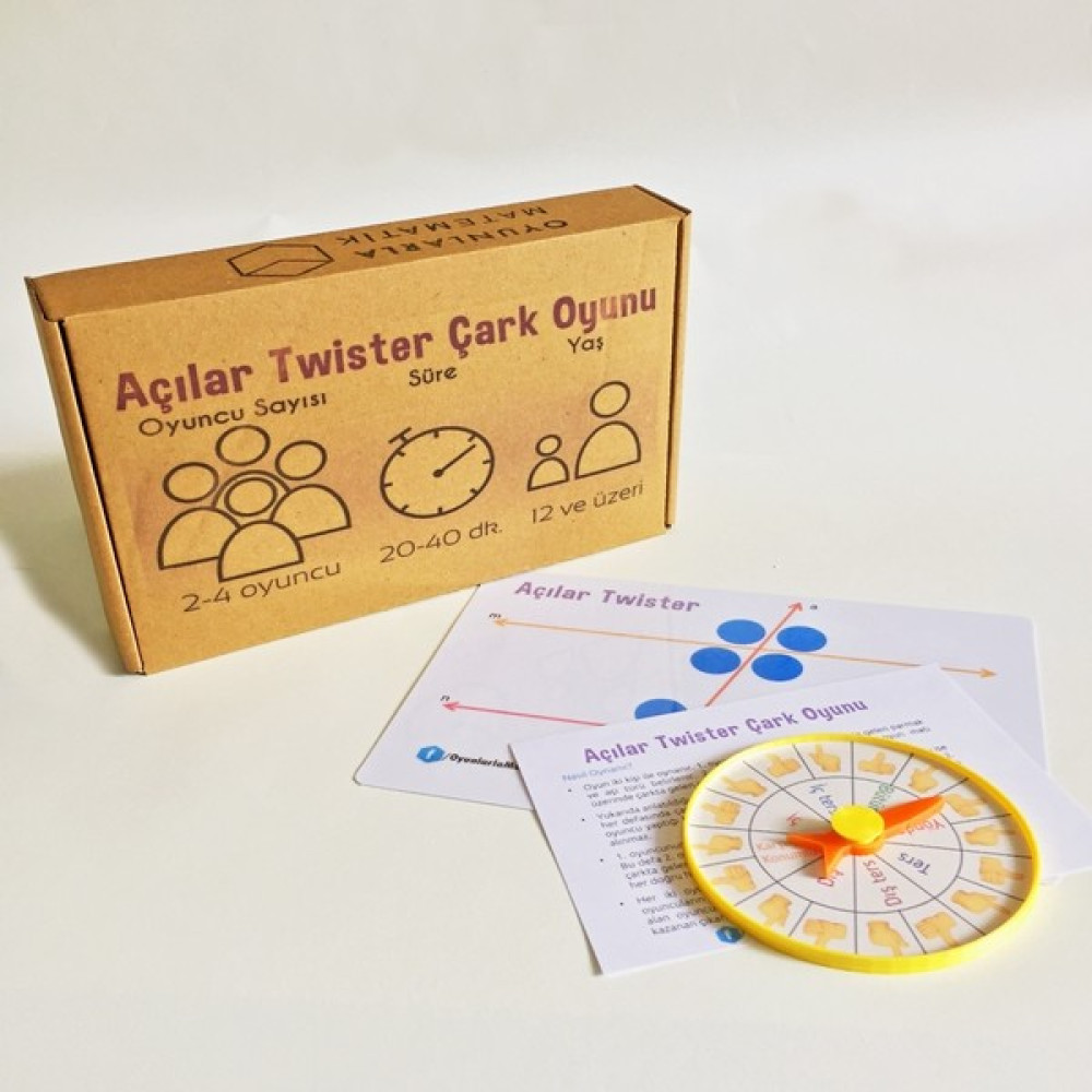 Oyunlarla Matematik Açılar Twister Çark Oyunu - Matematik Işlem Eğlenceli Eğitici Akıl Zeka Mantık Strateji Oyun Eğitici Oyuncak Fiyatı