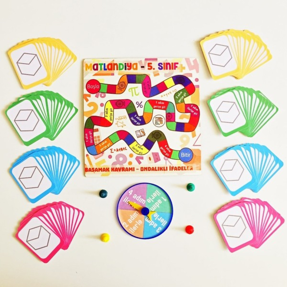 Oyunlarla Matematik Matlandiya - 5. Sınıf Kutu Oyunu - Matematik Işlem Eğitici Eğlenceli Beceri Oyunu - Açık Gri Çocuk Oyuncağı Fiyatı